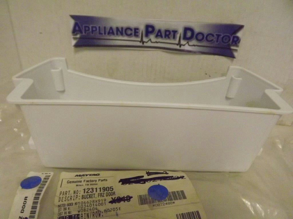 MAYTAG AMANA REFRIGERATOR 12311905 FREEZER DOOR BIN NEW MAYTAG AMANA REFRIGERATOR 12311905 FREEZER DOOR BIN NEW
